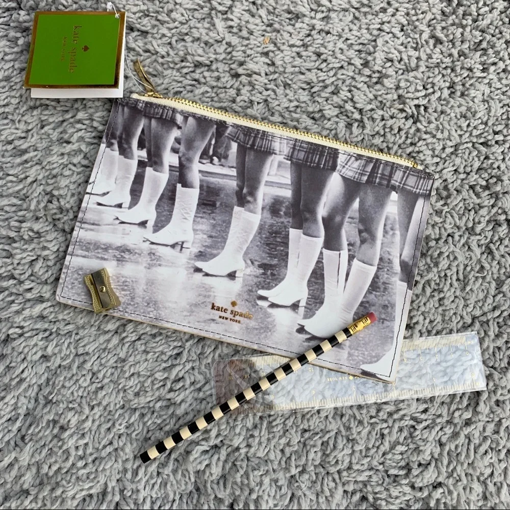 Kate Spade pencil pouch with accessories